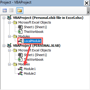 Personal.xlsb file in Excel